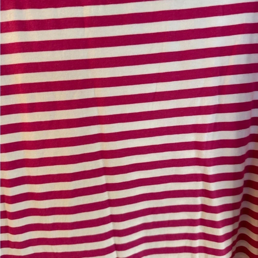 Michael Kors Pink and White Striped Maxi Skirt